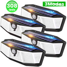 Goodland 308 LED Solar Light Outdoor Solar Lamp Powered Sunlight PIR Motion Sensor Waterproof Lights For Garden Decoration 2024 - buy cheap