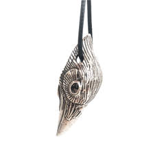 Goth odin corvo crânio jóias amuleto talismã gótico animal pássaro pingente viking colar dropshipping 2024 - compre barato
