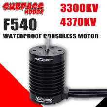 SURPASS HOBBY-Motor sin escobillas F540 para coche teledirigido, vehículo todoterreno teledirigido de 3300KV, 4370KV, a prueba de agua, para 1/10 RTR, Traxxas, Axial, Redcat, HSP 2024 - compra barato