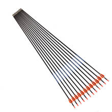 12pcs Archery Carbon Arrows Sp500-1000 SF 1.75inch Arrow Vanes 80gr Point for Recurve Bow Hunting Accessories Archery Shooting 2024 - buy cheap