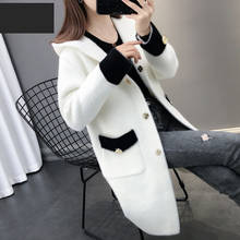 Mink Velvet Jacket Women's Mid-length 2021 Autumn and Winter New Double-sided Fleece Korean Version Loose Mink Woolen Coat 2024 - buy cheap