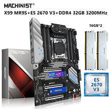 MACHINIST X99 Motherboard Kit Xeon E5 2670 V3 CPU Processador  LGA 2011-3 32GB=2*16G DDR4 3200MHz RAM Set NVME M.2 USB 3.0 MR9S