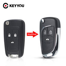 KEYYOU для Opel для Chevrolet Cruze Aveo Malibu Epica Lova 2009 2010 2011 2012 2013 модифицированный чехол для ключей Filp чехол для пульта дистанционного управления 2024 - купить недорого