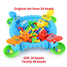 New Hungry Frog Bite Bean Eat Bead VS game Color Shape ball Family Fun Toy for children New Year Xmas Gift 2024 - buy cheap