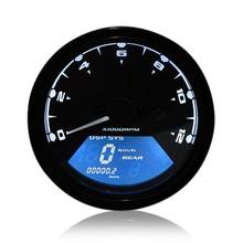 12000RMP Motorcycle LCD Digital Speedometer Tachometer Gauge Gear Indicator with Speed Sensor for Motorcycle Scooter ATV 2024 - buy cheap