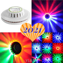 YLANT-Lámpara LED con cambio de Color, luz RGB de 8W, 48LED, con forma de girasol, UFO, para escenario, Bar, discoteca, fiesta de baile, DJ, Club, Pub, música 2024 - compra barato