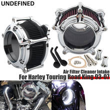 Air Filter Intake For Harley Touring Road King 93-07 Dyna Twin Cam 99-17 Softail 93-15 Clear Motorcycle Air Cleaner CNC Aluminum 2024 - buy cheap