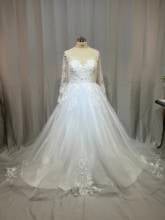 Женское кружевное платье со шлейфом, свадебное платье невесты с арабское, с длинными рукавами, 2021 2024 - купить недорого