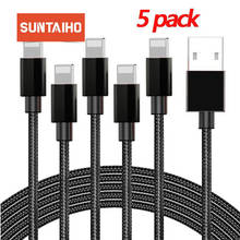Suntaiho USB Cable for iPhone Charger cable 11 XR 7plus XS X 11 Pro Max 8 7 6 6s 5 5s 2.4A Fast Charging Charger USB Phone Cable 2024 - купить недорого