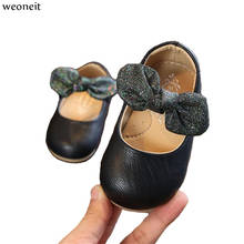 Weoneit Princess Toddler Baby Shoes Bowknot Lovely Little Girls Leather Shoes Spring Autumn Girl Shoes for Wedding and Party 2024 - buy cheap
