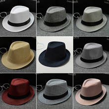 New Fashion Retro Men Fedoras Top Jazz Felt Wide Brim Hat Vintage Couple Cap Winter Chapeau Summer Bowler Hats Cap Outdoor 2024 - buy cheap