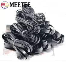 Meetee 5/10Meters 5-30mm Black Soft Pu Leather Cord Ribbon String Rope DIY Necklace Bracelet Jewelry Making Clothes Accessories 2024 - buy cheap