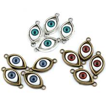 9Pcs Alloy Turkish Evil Eye Connector For Jewelry Making Bracelet Necklace DIY Accessories 2024 - buy cheap