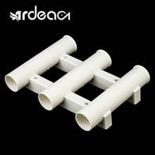 ARDEA fishing rod rackholder 3 Tubes Link Bracket Vertical Plastic Fishing Rod Holder Multifunctional with mounting screws Yacht 2024 - buy cheap