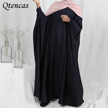 Abayas de Ramadán para mujer, vestido de oración de Abaya de Dubái, Hijab de murciélago turco, Eid Mubarak, Túnica de caftán árabe musulmán Djellaba para mujer 2024 - compra barato