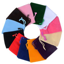 10pcs/lot 7x9cm 9x12cm Coloful Velvet Pouches Jewelry Packaging Display Drawstring Packing Gift Bags & Pouches 2024 - купить недорого