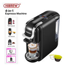 HiBREW Coffee Machine 19Bar 4in1 Multiple Capsule Expresso  Cafetera Dolce Milk&Nexpresso Capsule ESEpod  Ground Coffee Pod H2 2024 - купить недорого