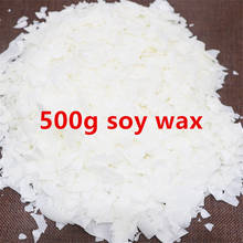 500g Pure Soy Wax Flakes Scented Candles Materials DIY Wax Candle Making Supply Handmade 0.5kg Soy Wax 2024 - купить недорого