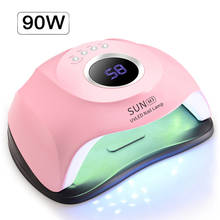 UV Lamp for Manicure Nail Dryer 90W Nail Lamp 45 Lamp Bead Quick Curing UV Nail Gel Polish With Motion sensing LCD Display 2024 - buy cheap