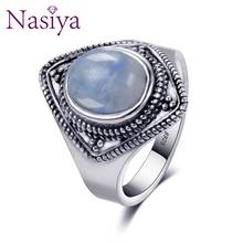 Luxury Brand Vintage Ring For Women Men Silver Jewelry High Quality Moonstone  Ring Party Anniversary Wedding Gift 2024 - buy cheap