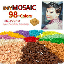 Smartable Plate 1x1 Building Block MOC Parts DIY LOGO Pixel Art QR Code Brick Mosaic Toys 98 Colors Compatible 3024 578pcs/Lot 2024 - buy cheap