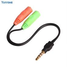 500pcs/lot Male to 2 Female 3.5mm AUX Extension Headphone Mic Audio Splitter Cable Y Splitter Adapter for HTC One for iPod MP3 2024 - buy cheap