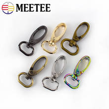 Meetee 16mm Metal Bags Strap Buckles 5/10/20/50pc Swivel Trigger Lobster Clasp Collar Carabiner Snap Hook DIY KeyChain Accessory 2024 - buy cheap