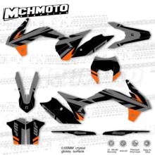 MCHMFGFull Graphics Decals Stickers Motorcycle Background Custom Number Name For KTM EXC EXC-F 125 250 300 350 450 2014 2015 201 2024 - buy cheap