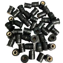 50PCS Motorcycle M5 M6 Metric Rubber Well Nuts Windscreen Fairing Cowl Anodized Aluminum Moto Screws Bolts Accessories 2024 - buy cheap