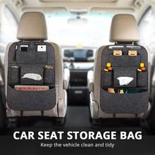 1pc Universal Car Back Seat Storage Bag Organizer Trunk Elastic Felt Storage Bag 6 Pockets Organizer Hanging Car Accessories 2024 - buy cheap