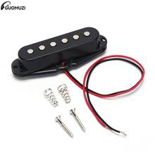 1pc Black Single Coil Sound Pickup for 6 Strings Electric Guitar Harmonious Electric Guitar Accessories 2024 - buy cheap