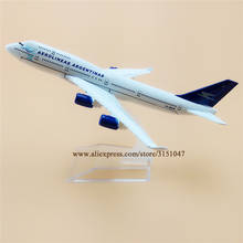 Alloy Metal Aerolineas Argentinas B747 Airlines Airplane Model Boeing 747 Airways Plane Model Stand Aircraft Kids Gifts 16cm 2024 - buy cheap