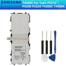 Samsung-bateria original t4500c t4500e t4500k, bateria para tablet samsung galaxy tá3 p5210 p5200 p5220 autêntica 6800mah 2024 - compre barato