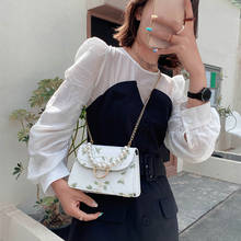 2022 New Fashion Chain Handbag Women PU Net Yarn Flower Embroidery Messenger Shoulder Bag Vintage Pearl Decorate Bags 2024 - buy cheap