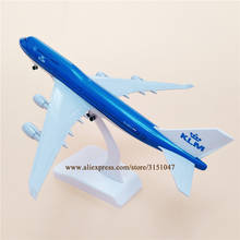 20cm Netherlands Air KLM Boeing 747 Airlines B747 Airways Airplane Model Alloy Metal Model Plane Aircraft w Wheels Landing Gears 2024 - buy cheap