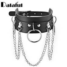 Choker Collar Necklace for Women  Gothic Flexible PU Leather Chain Adjustable Neck Punk Cosplay Harajuku Accessories X635c 2024 - buy cheap