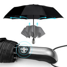 Ветрозащитный полностью автоматический зонт от дождя для женщин и мужчин, складной зонт в подарок, компактный, большой, для путешествий, бизнеса, автомобиля, 10K 2024 - купить недорого