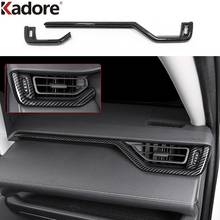 For Toyota RAV4 RAV 4 2019 2020 2021 Carbon Fiber Mouldlings Interior Accessories Car Center Console Panel Decoration Cover Trim 2024 - buy cheap