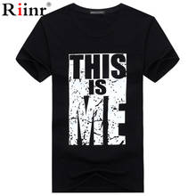 Summer Men's T-shirt Letter Printing O-neck Workout Clothes Soft and Breathable Casual  T-shirt Large Size Men's Summer T-shirt 2024 - buy cheap