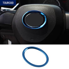 Pegatina embellecedora de acero inoxidable para coche Toyota Camry 2018, accesorio decorativo con el Logo del anillo central del volante 2024 - compra barato
