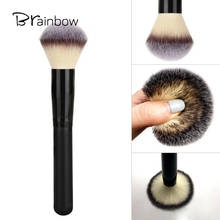 Brainbow 1pc Makeup Brush Powder Blush Brush 3 colors Nylon Hair Cosmetics Makeup Brushes Foundation Make Up Beauty Essential 2024 - buy cheap