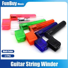 Enrolador de corda de guitarra multicolorido, bobinador de pino de ponte de velocidade rápida, removedor de pino, acessórios para guitarra 2024 - compre barato