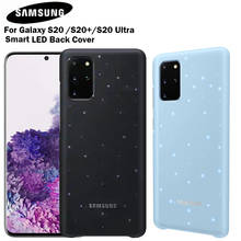 SAMSUNG оригинальный светодиодный чехол для Samsung Galaxy S20 S20Plus S20 Plus S20Ultra S20 ультра светодиодный световой эффект умный светодиодный задний Чехол 2024 - купить недорого