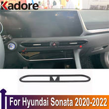 Para Hyundai Sonata 2020 2021 Centro de Ventilação de Ar Do Carro Acessórios Interiores Interior Guarnição da Tampa do Carro Ar-condicionado Tomada Vento Fora Adesivo 2024 - compre barato