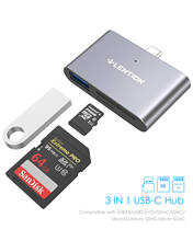 Lectores de tarjetas USB C a SD/Micro SD con adaptador USB 3,0 para MacBook Pro (Thunderbolt 3), 2018 2019, iPad Pro y Mac Air, MacBook 12 2024 - compra barato