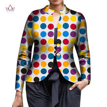 Autumn African Blouse for Women Dashiki Ankara Clothing Fashion Coat Batik Wax Printing Jacket Blouse Cotton shirt BRW WY6146 2024 - buy cheap