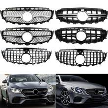 Parrilla delantera de carreras de coches, cubierta superior de parachoques para mercedes-benz W213 Clase E, 2016, 2017, 2018, 2019, GTR AMG de diamante 2024 - compra barato