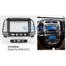 9 inch Car Fascia Radio Panel for HYUNDAI SantaFe 2006-2012 (Left Wheel) Dash Kit Facia Console Bezel Adapter 9inch Plate Trim 2024 - buy cheap