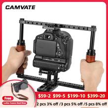 CAMVATE Camera Cage Rig For Canon 5D MarkII,5D MarkIII,5DS,5DSR,7D650D,600D,550D,500D,D3200,D3300,D7000,a58,A99,a7,a7II,GH5/GH4 2024 - buy cheap