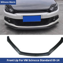 for Volkswagen Scirocco Front Lip Spoiler Carbon Fiber / Frp Auto Car Front Bumper Lip Splitter Standard Bumper 2009 - 2014 2024 - buy cheap